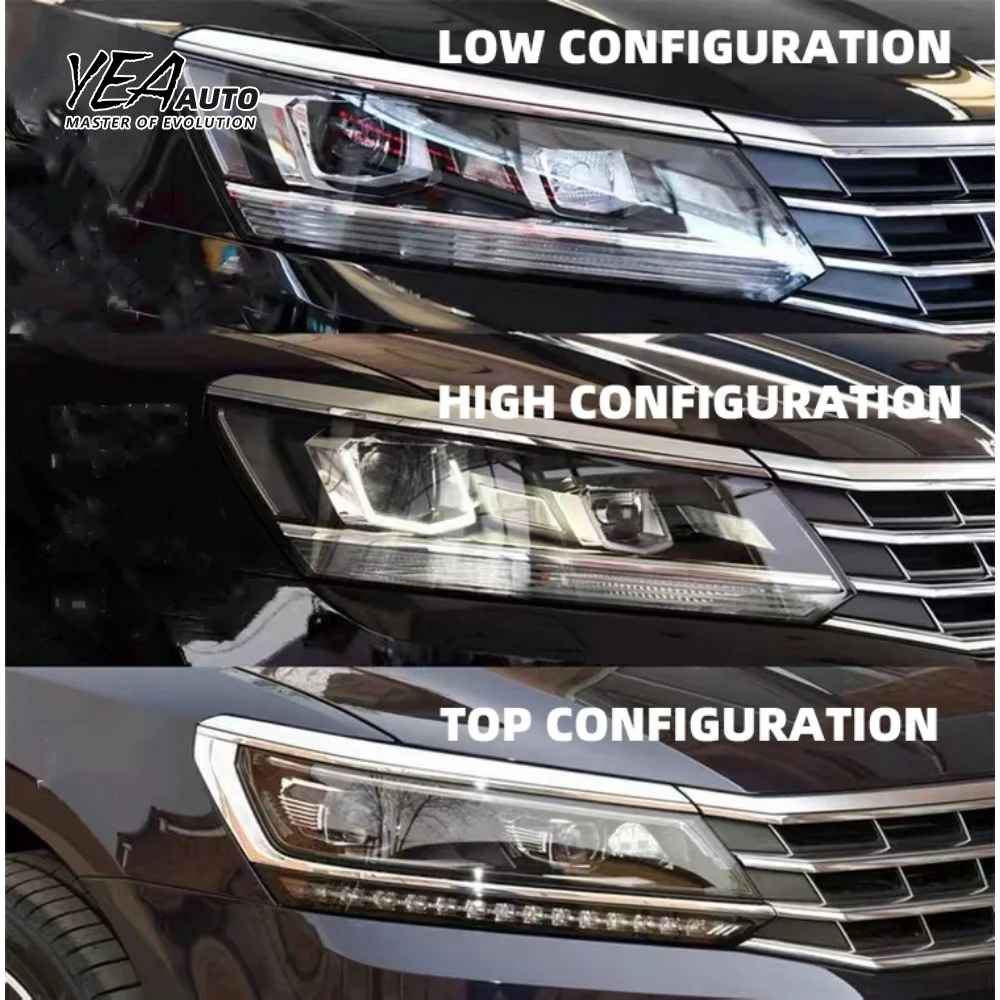 product car headlight glass lampshade cover lens for vw for volkswagon passat low configuration head light lens cover 2016   2018-4