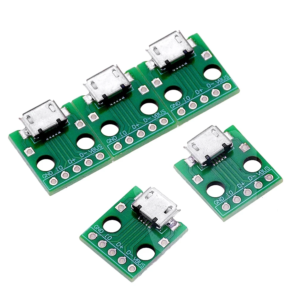 Pack De 10 Micro Usb Hembras De 5 Pines - Adaptadores De Ree | Envío Gratis