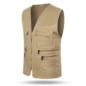Man Sleeveless Cheap Safety Vest High Quality  Work Waistcoat Fishing Vest For Men
