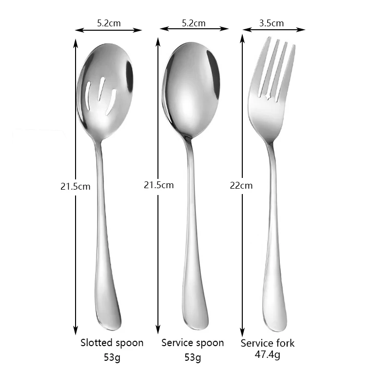 Stainless Steel X-Large Serving Spoons Utensil Buffet Banquet Style-2 Spoons