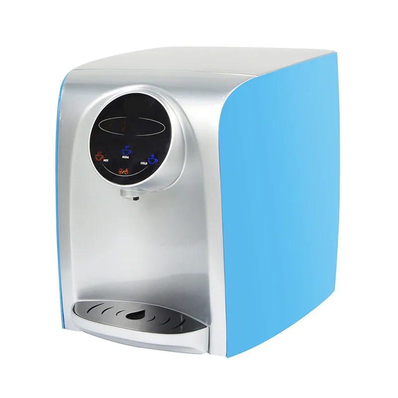 mini stylish design sparkling water dispenser with hot cold