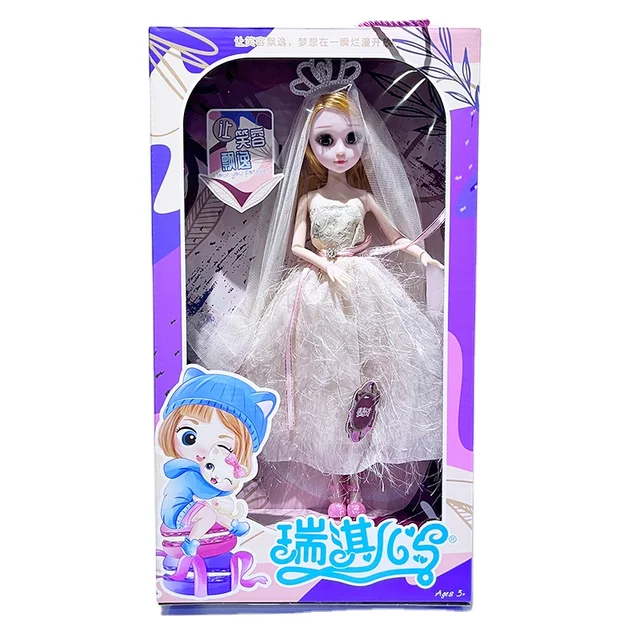 New Hot Selling 45cm Girl Gift Toy Cartoon BJD Doll with Different Accessories Girl Playhouse Toy