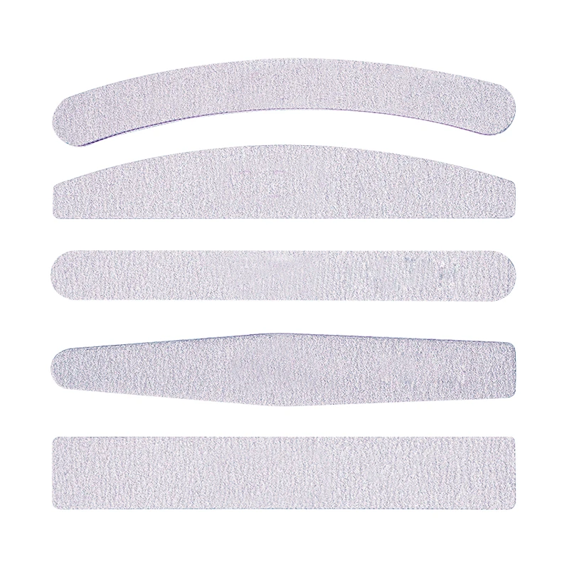 Professional Nail Tools Double Side Custom logo Emery Board Disposable Nail File 80 100 180 240  Washable  Nail File Set