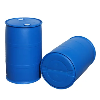 200L plastic drum blue HDPE chemical sealed oil barrel 200 litre/KG blow molding bucket double lid 55 gallon plastic drum