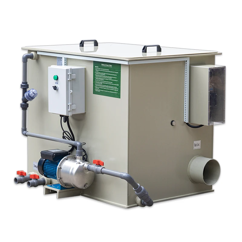 QihangRAS Customize 30m3 60m3 100m3 16000 Gallon Water Treatment Industrial Drum Filter Rotary Drum Filter Aquaculture