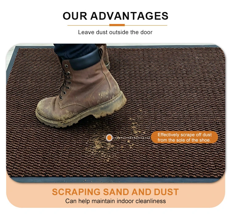 Durable Classic PP Cut Pile TPE Backing Doormat Modern Style Outdoor Entrance Mat(图4)