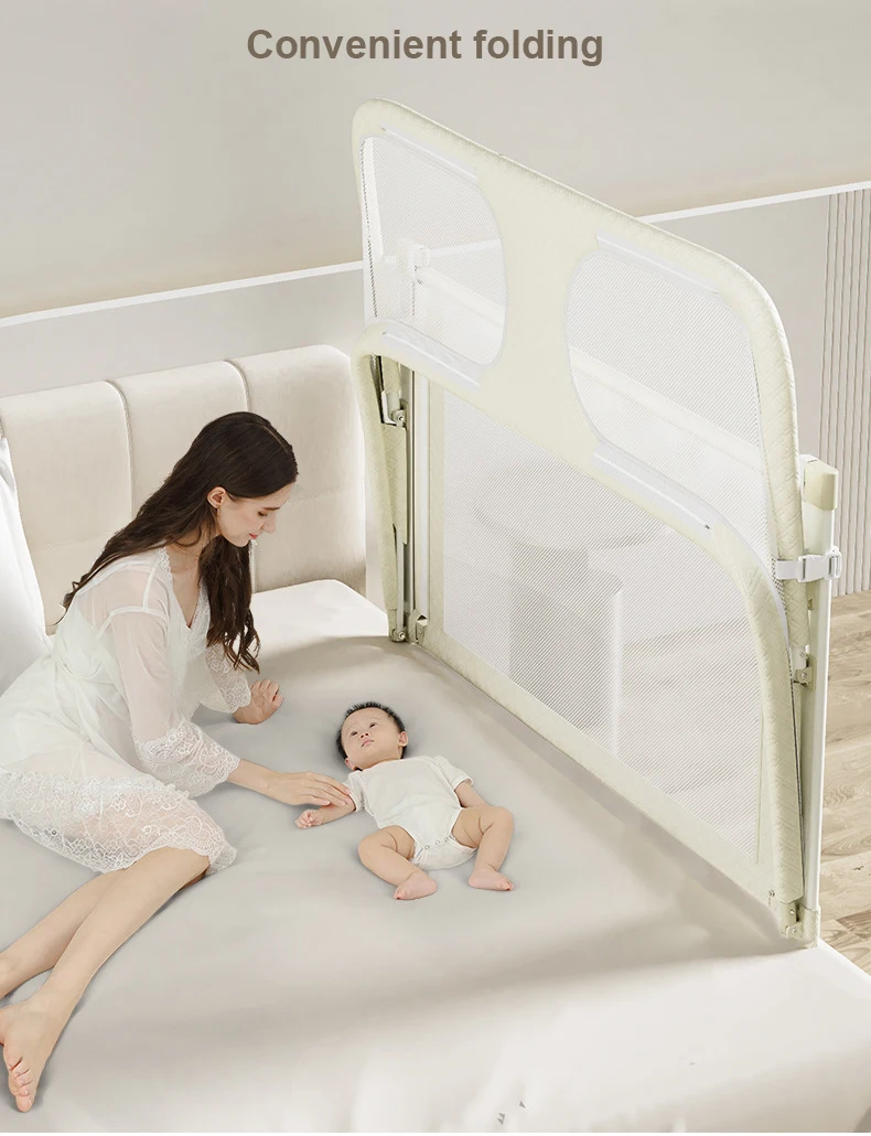 New Design 3 in 1 Sleeping Beds Crib Cot Safety Guardrail Fence for New Born Baby
