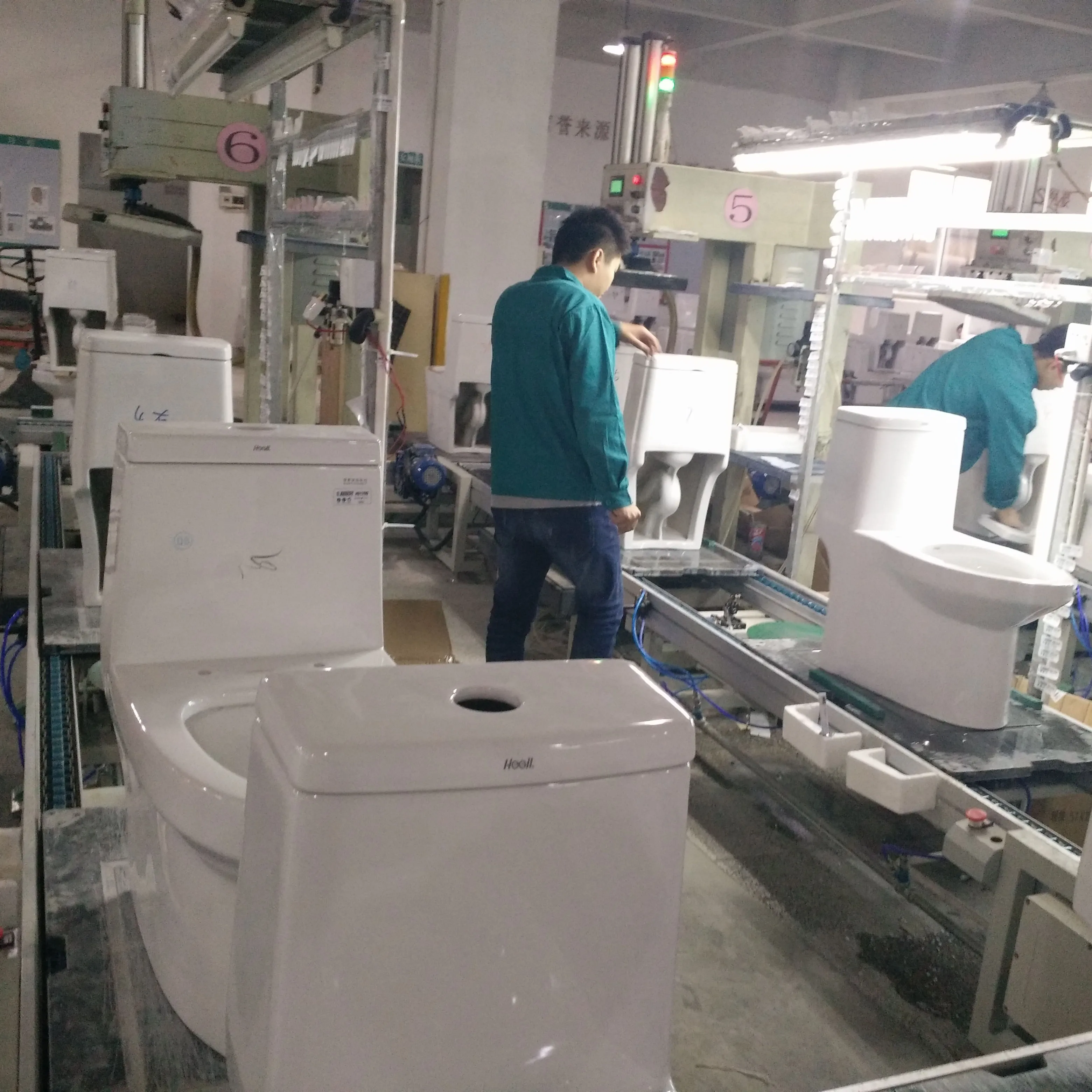 Manufacturer Custom Toilet Automatic Assembly Line Sanitary Ware  Closestool Toilet Automatic Production Line