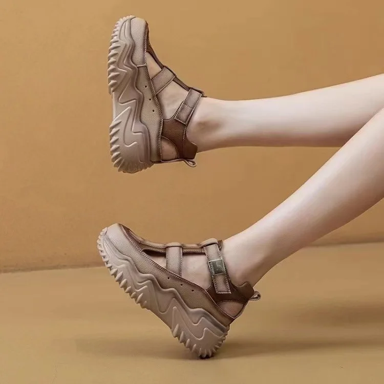 Best Buy Offer Stylish Wedge Sneakers for Women with Cross Straps, High Heels, and Breathable Comfort for Spring and Winter Seasons - Image 3