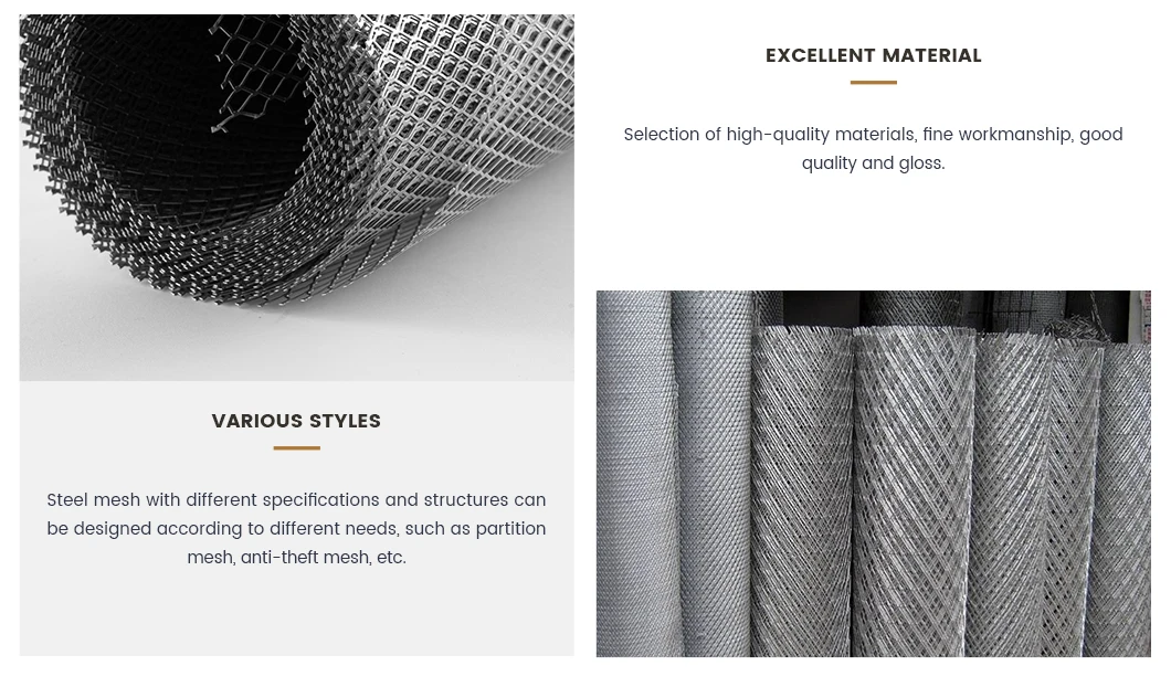 Building Materials Aluminum Expanded Perforated Metal Mesh Customized