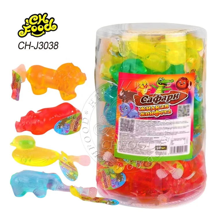 New Hot-sale Halal Mix Cartoon Animal Shape Jelly Candy Sweets for Kids Wholesale and OEM Low MOQ Candy