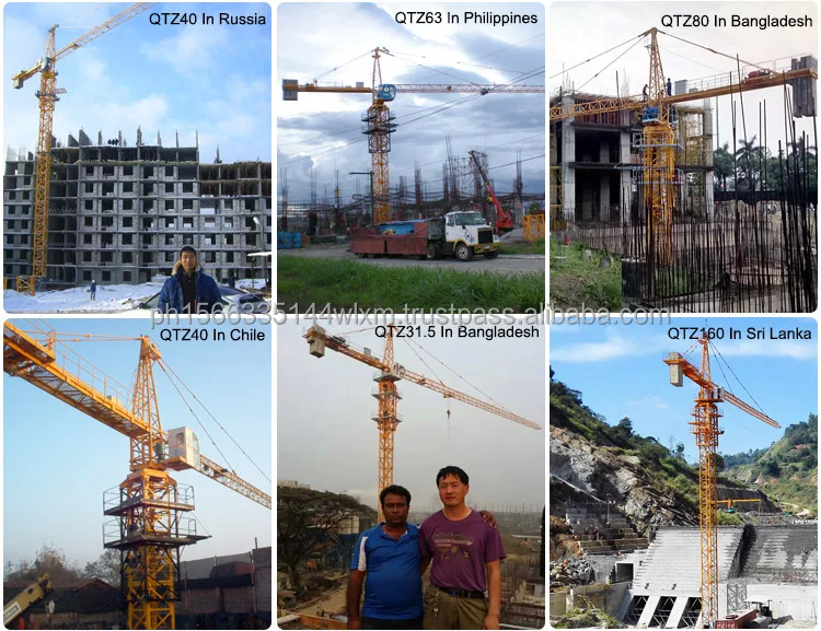 China Brand New 12 Ton 10 Ton 8ton Lifting Construction Tower Crane