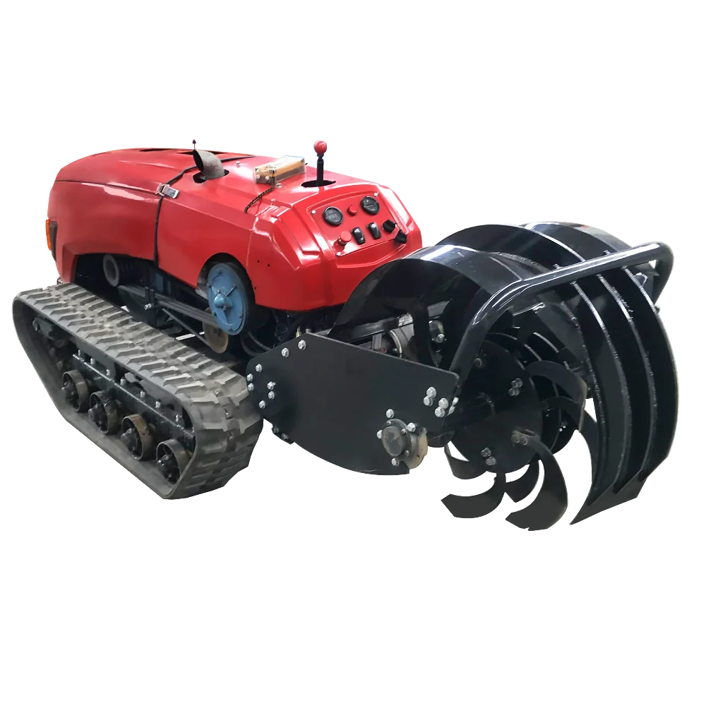 Многофункциональный роторный гусеничный трактор с дистанционным