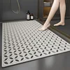 TPE Shower Mat - Four-Leaf Clover Moon Grey