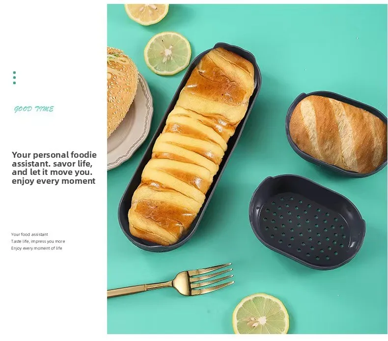 4-Piece Silicone Cake Mold Set High Temperature Resistant Oval Baguette Baking Pan Rectangular Kitchen Tools for Baking manufacture