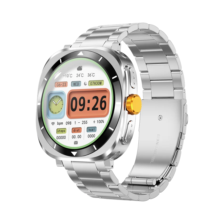F7 Ultra HD Screen Smart Watch Answer Call IP67 Waterproof Sports Fitness Tracker Heart Rate Monitoring NFC Business Watch