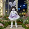 Lapin violet-ensemble de poupée complet-poupée avec vêtements
