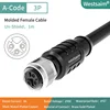 M12-A-3 female straight