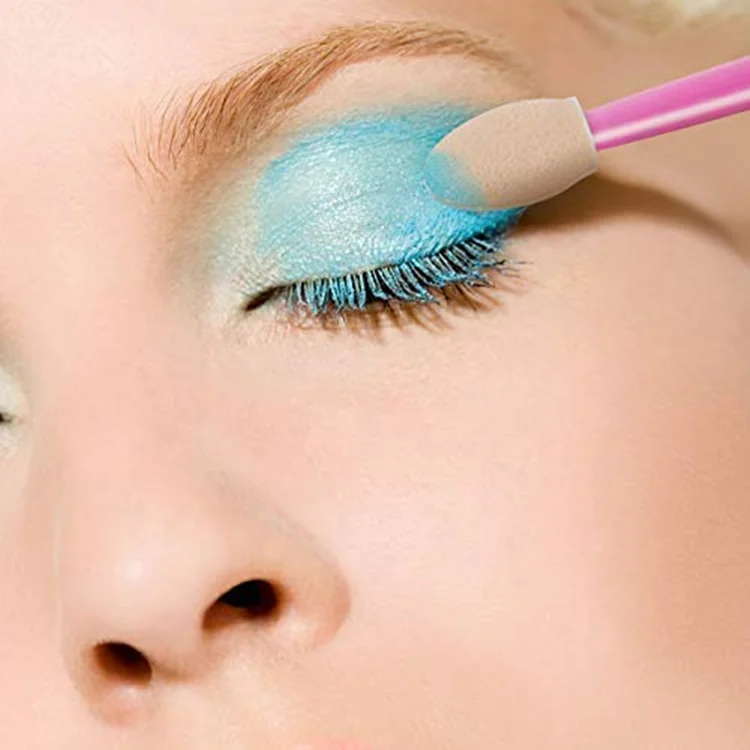 
 120 шт. одноразовые двусторонние мини-аппликаторы для теней для век без латекса с контейнером  