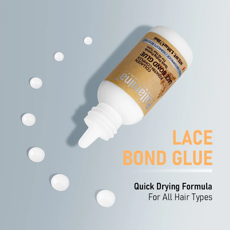 Private Label Customize 38ml Strong Hold Wig Waterproof No Toxic Safe on Skin Lace Bond Glue Quick Drying for All Hair Types