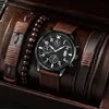 Black Three-Eye Canvas Brown Suit