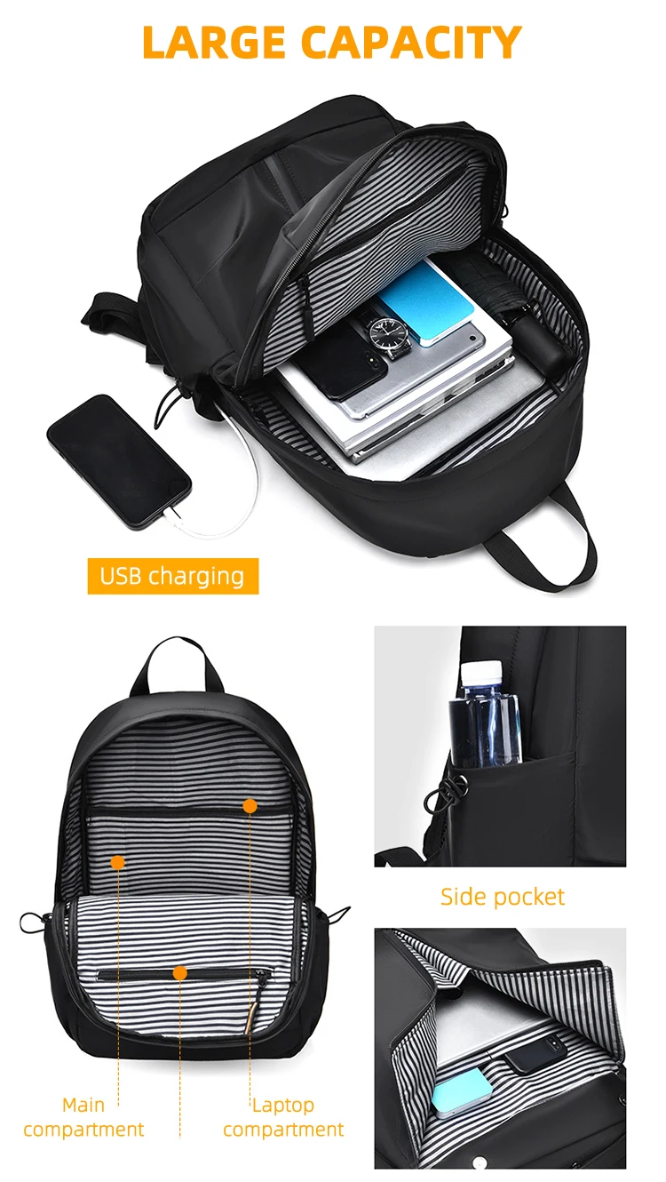 Custom Logo Mochila Escolar Office Bagpack Waterproof Smart Back Pack