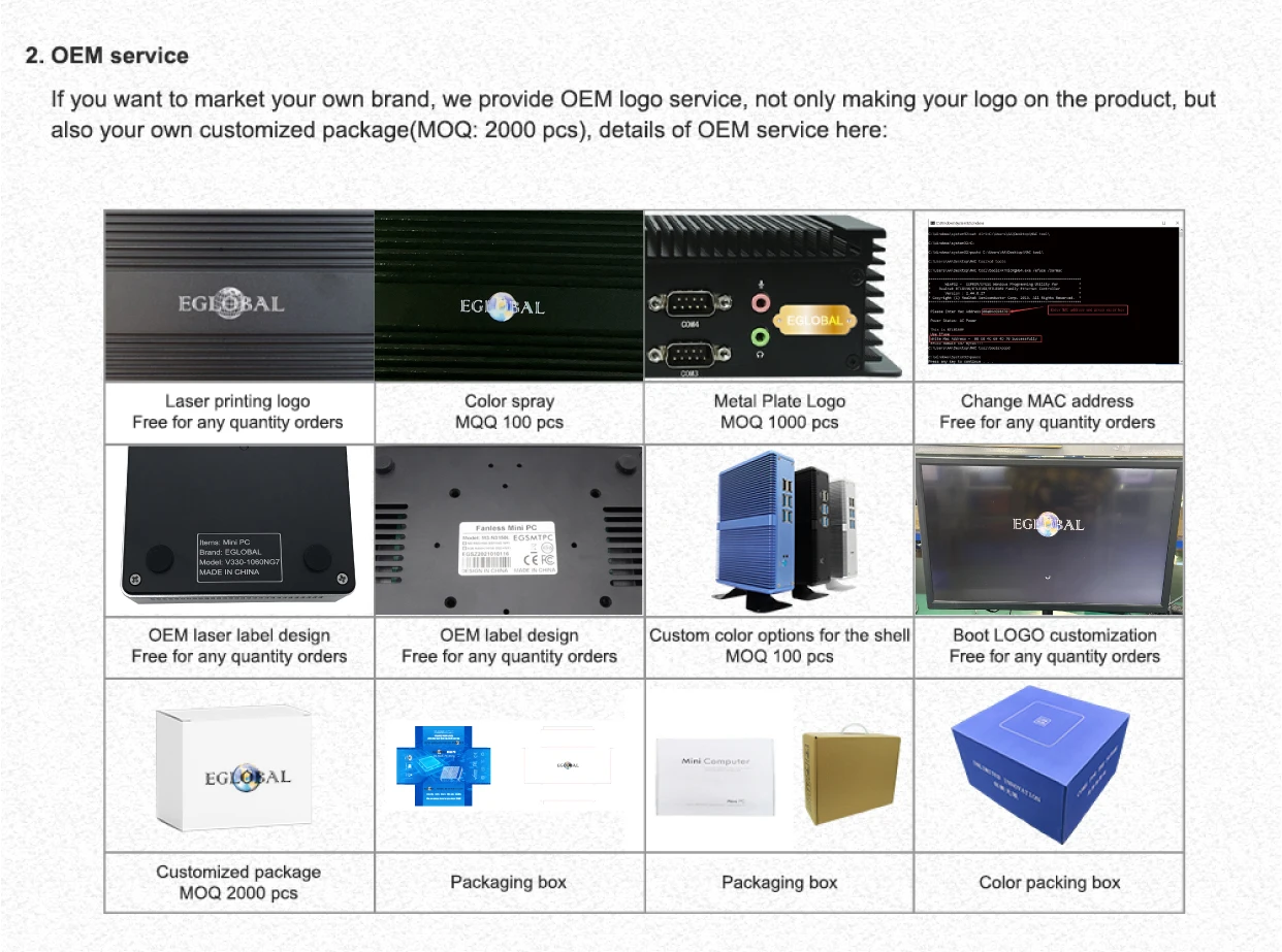 EGLOBAL Intel 12th Gen HX Core I7 12650HK CPUs Mini Industrial Computer 6*RS232 2.5G GPIO 4K HD Fact(图18)