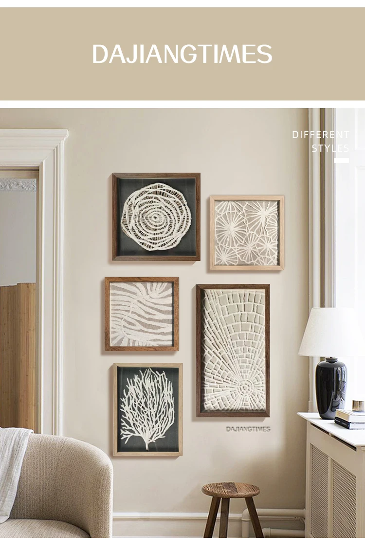 Customizable Modern Art Deco Style Wall Art Handmade White Flower Pulp