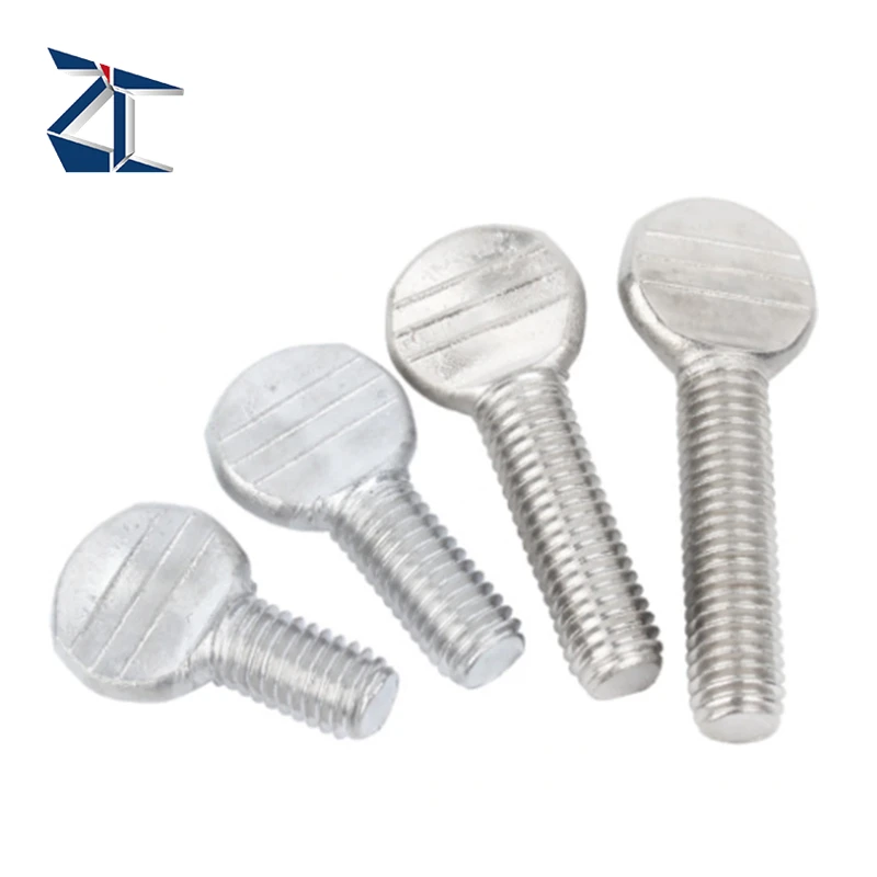 Hot Sale Top Quality Hand Twist Table Tennis Racket Screw Thumb Wave Plate Flatten Head Screw Thumb Screw