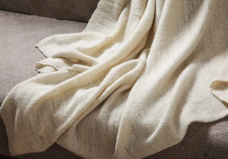 Inner Mongolia Natural Cashmere Throw Custom Blanket Cashmere Plain