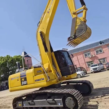 Used Komatsu PC200-7 Hydraulic Crawler Excavator 20 Ton Capacity Japan Import Large Digger Core Engine Pump Motor Gear