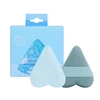Light Blue Heart Powder puff