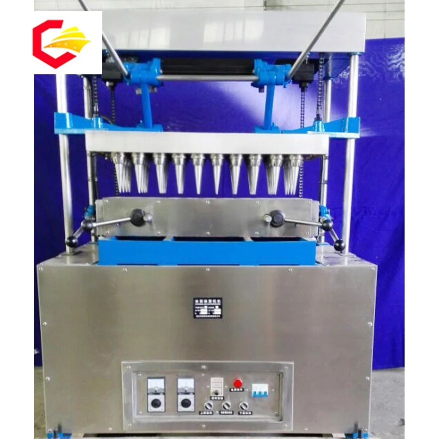 Конус формы агрегат для производства мягкого мороженого конус машина конуса пиццы