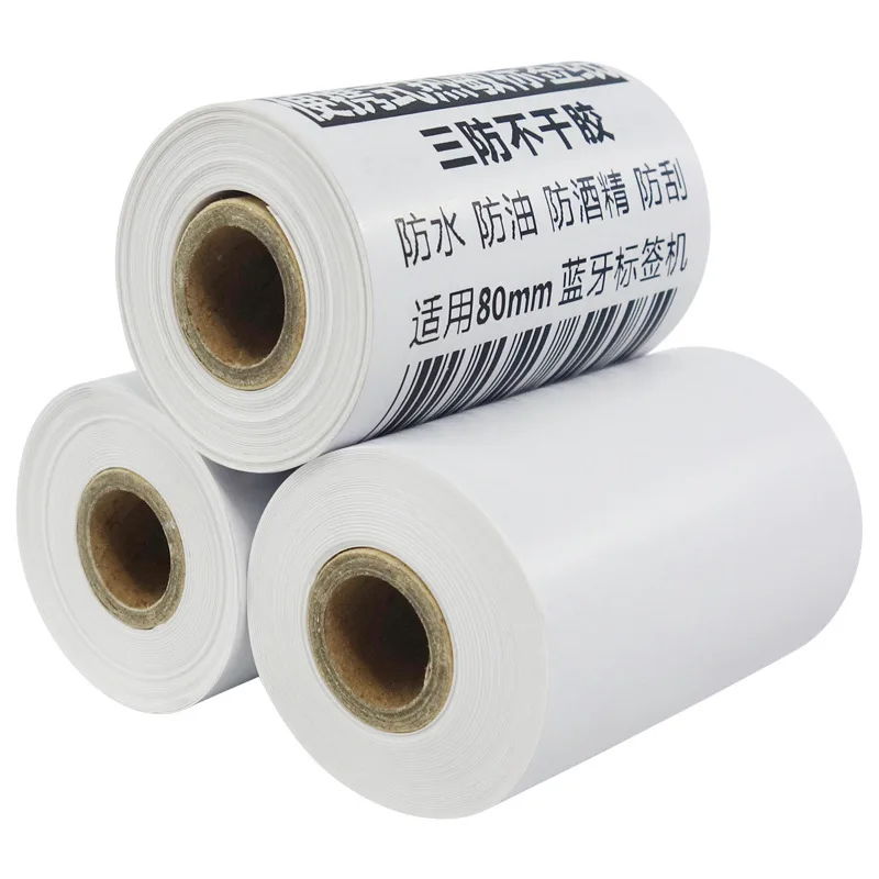 continuous thermal label roll