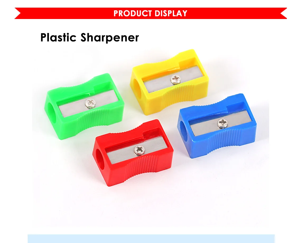 1 Hole Color Plastic School Pencil Sharpener - Buy Pencil Sharpener ...