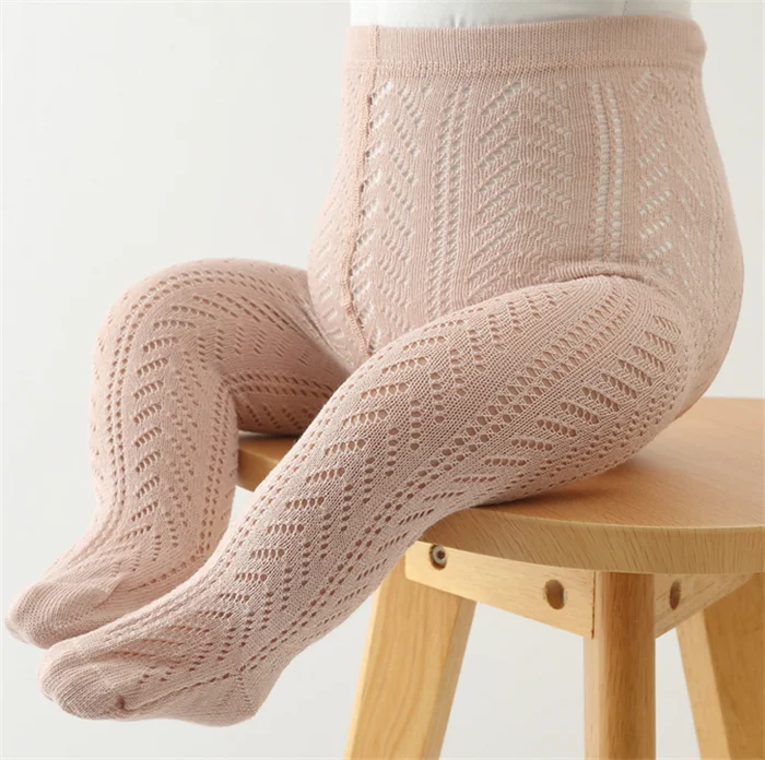 S8678 Baby Girl Tights Cable Knit