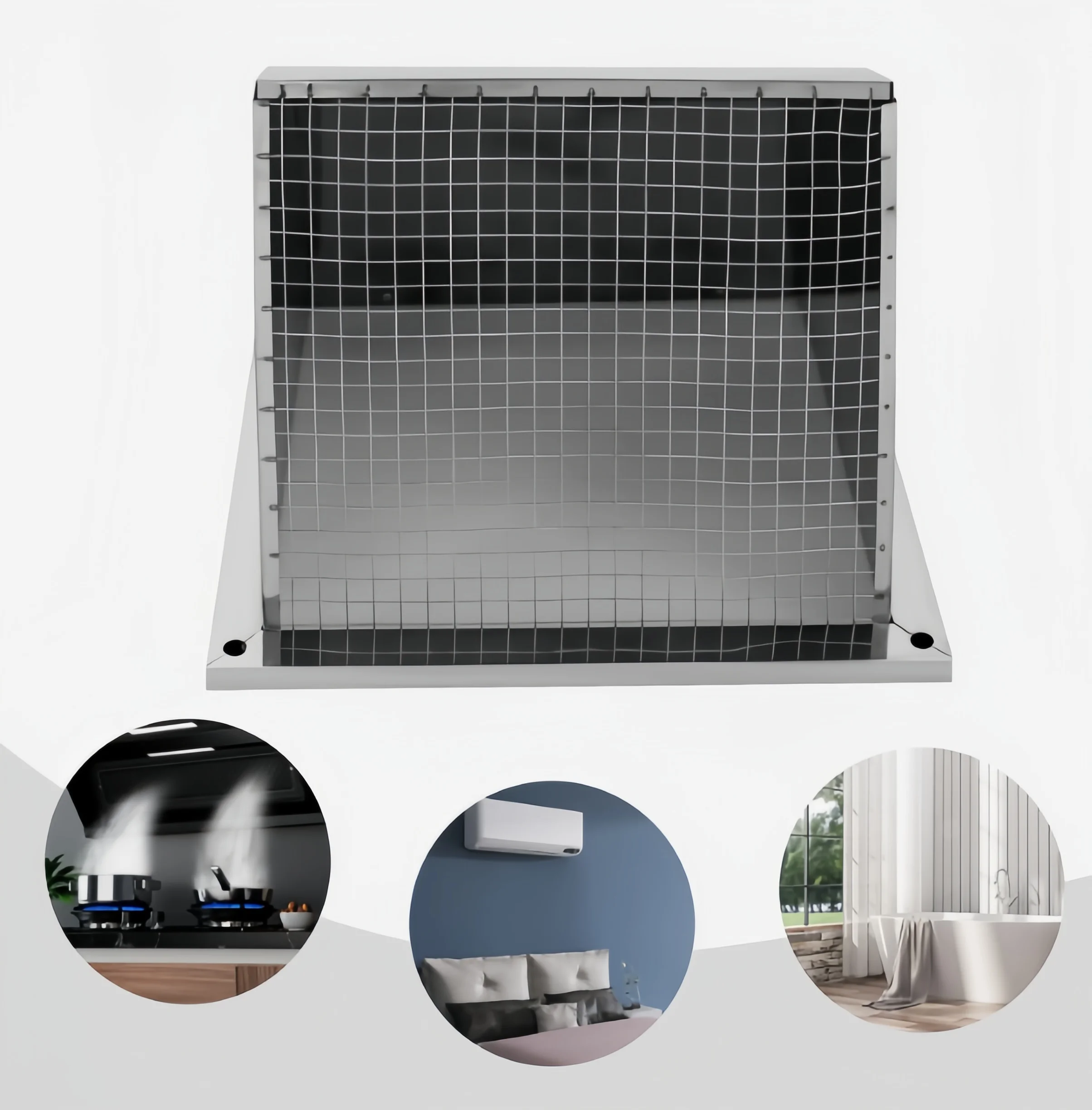 Wall-Mountable Square Vent