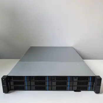 M265-12 2U hot swappable server chassis with E-ATX motherboard, 12 front mounted 3.5 "HDDs (2.5" SSDs)/3 built-in 2.5 "HDDs/SSDs