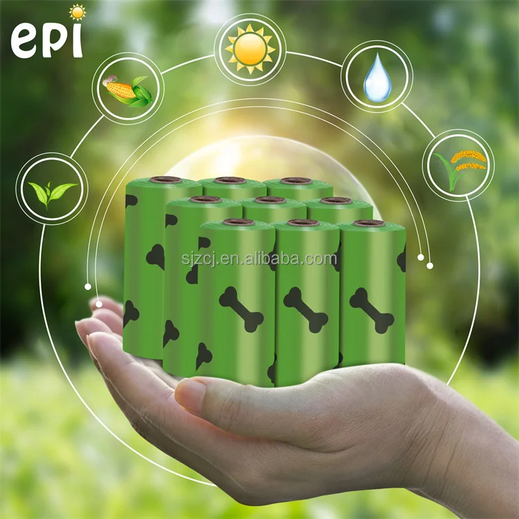 Printed Degradation Dog Waste Bags,Poop Bags For Dog,Extra Thick String