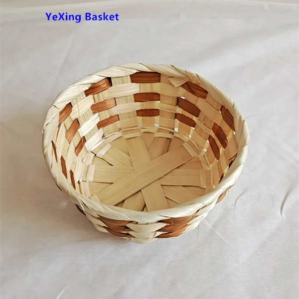 Cheap Price Bamboo Gift Basket With Handle For Easter/christmas Gift