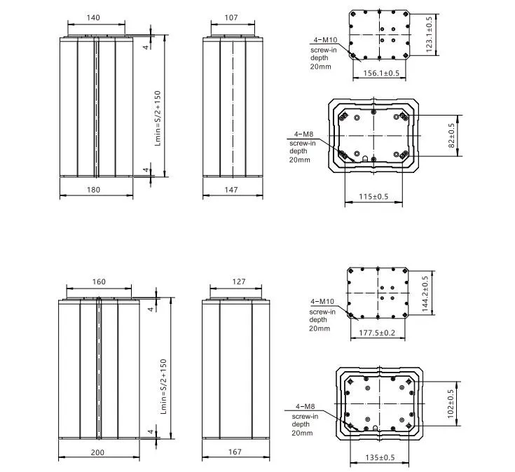 6000n Telescopic Linear Actuator Synchronized Electric Lifting Column 