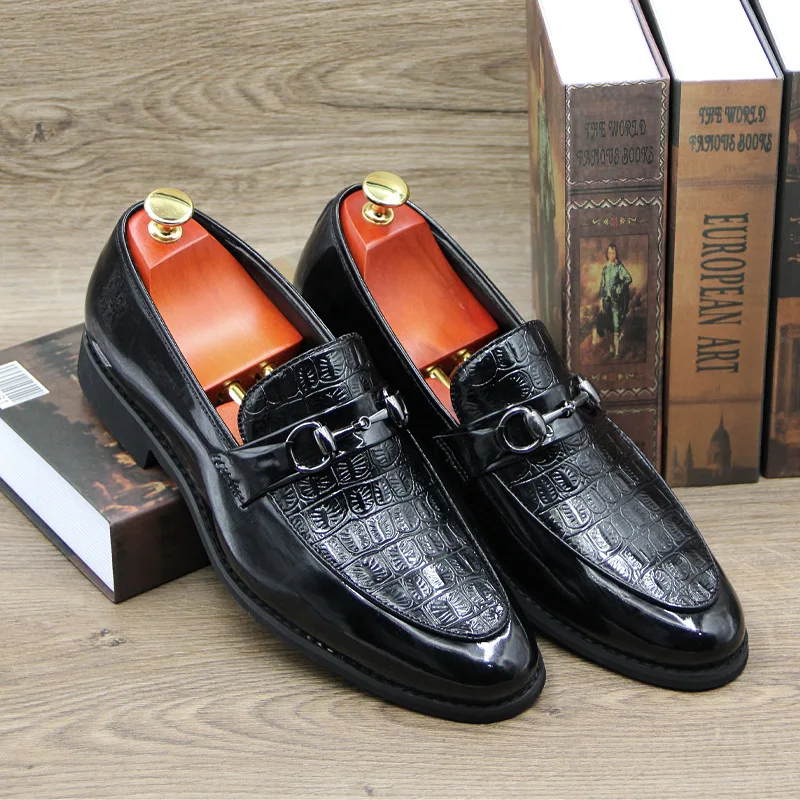 Kasut lelaki LV's BLACK SMOOTH LEATHER casual sneakers business shoes  loafer men