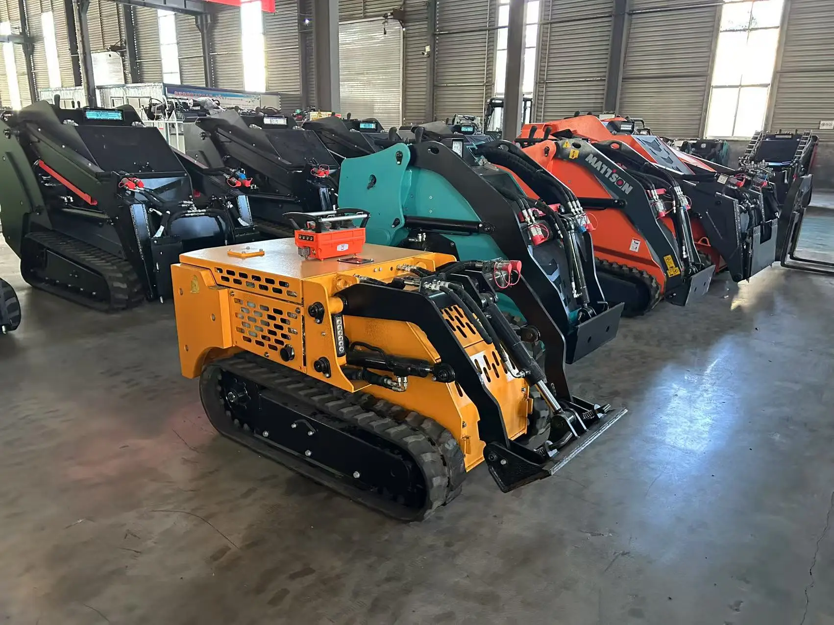 Remote Control Mini Skid Steer Loader Multifunctional Mini Tractor Tracked Mini Loader Skid Steer for Sale