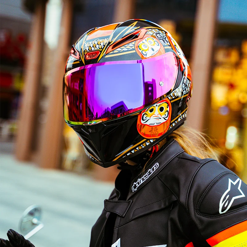 chrome mirrored low profile german dot motorcycle helmet chopper Chrome German Novelty Motorcycle Helmet