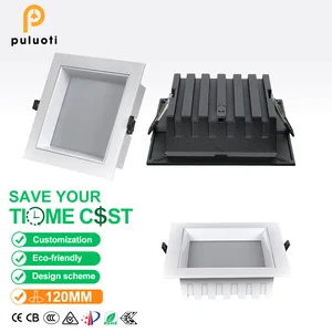 Modern Led Downlight square Recessed 15W Ceiling-mounted Recessed Light for Home Office and Living Room Antiglare Led Downlight