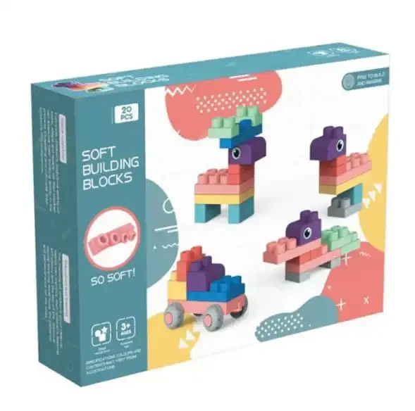 Best Welcome Fashion Silicon Soft Rubber Building Block for Baby Toys - Main Image