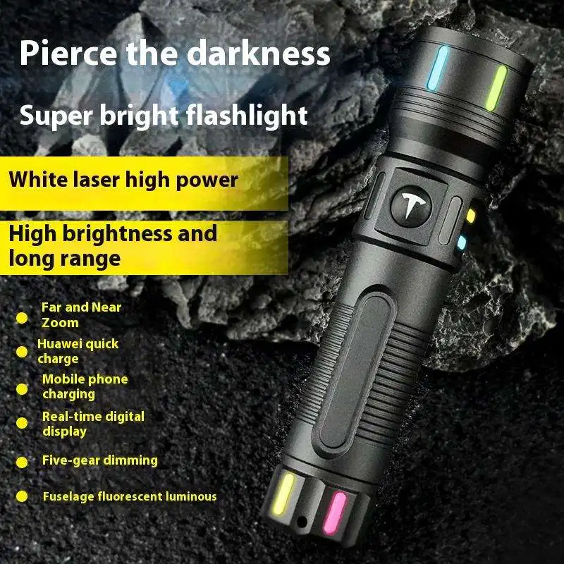 Brightenlux Super Bright Small Mini Plastic Linterna Zoom High Power Led Rechargeable Flashlights Torch