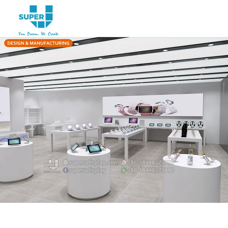 Free 3D Cellphone Mobile Shop Interior Design Showroom Design