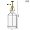 Transparent with gold pump