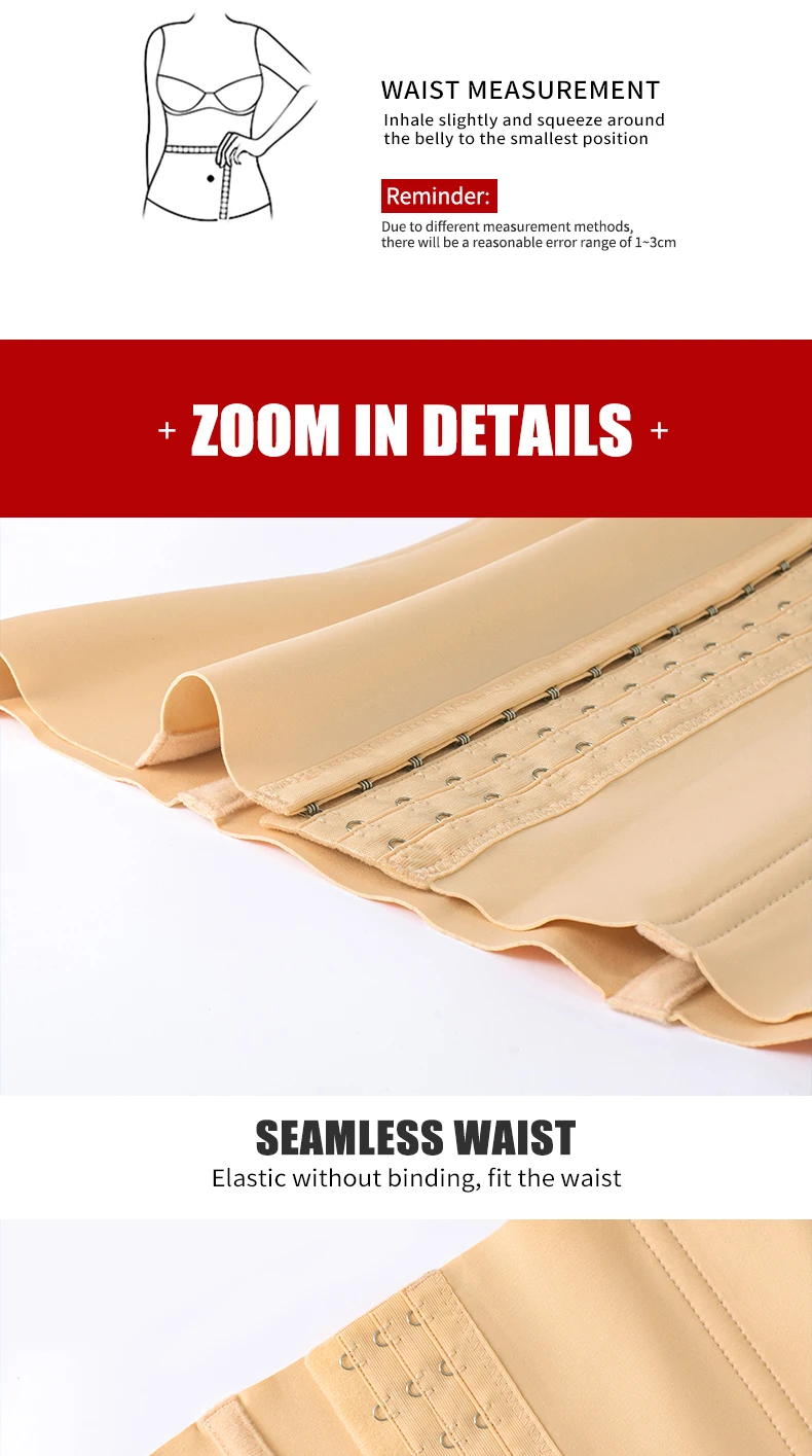 Custom Plus Size  Full Body Women Slimmer Tummy Control Shapewear Corsets Belt Waist Trainer Shaper Corset for Women details